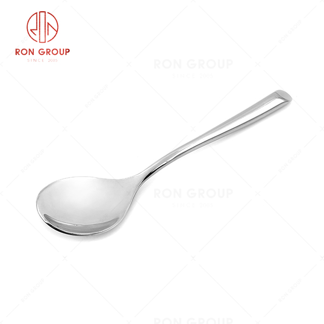 RN0050E01865 Wholesale High Quality Exquisite and Practical Silver Stainless Steel Spoon