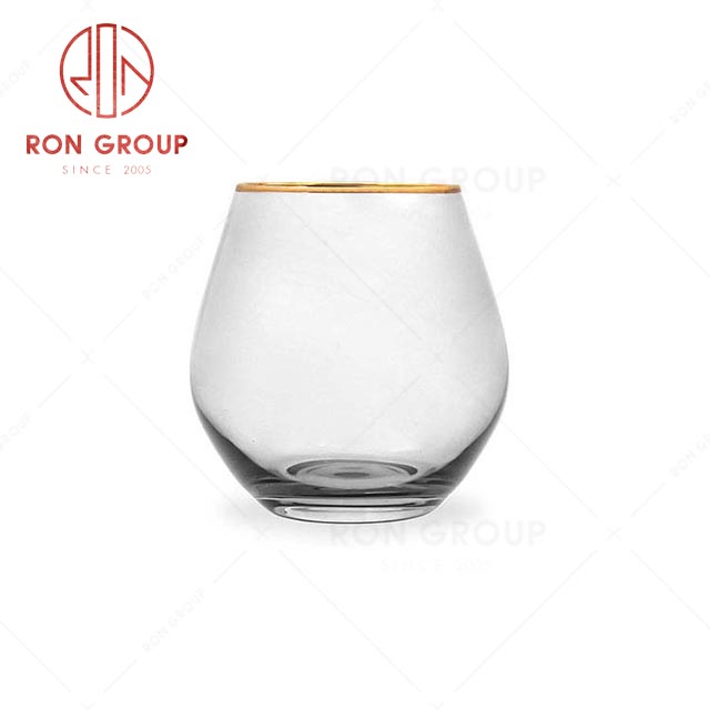 RN0048G00033 Wholesale High Quality Gold Rim Liqueur Glass