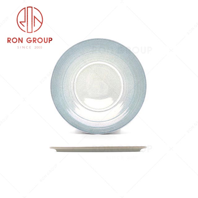 RN0041P01379 Hot Sale High Quality Simple and Elegant Blue Round Plate