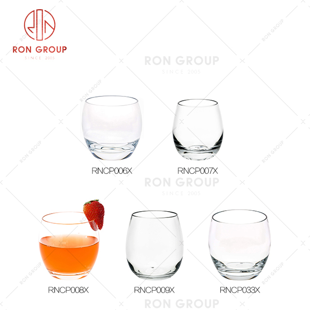 Drop shaped restaurant creative drink ware easy cleaning hotel quality wine cup