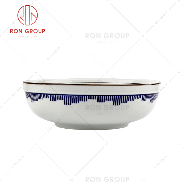 Large capacity high-quality restaurant tableware hotel dinner soup bowl