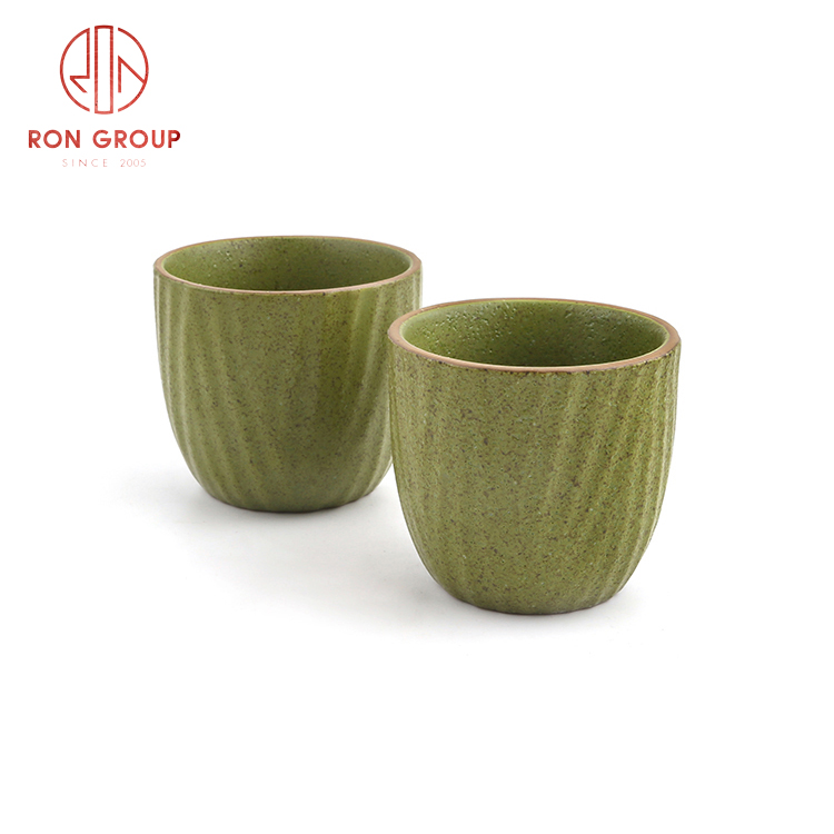 High quality Asian style ceramic dinnerware set restaurant hotel use ceramic blade grain cup