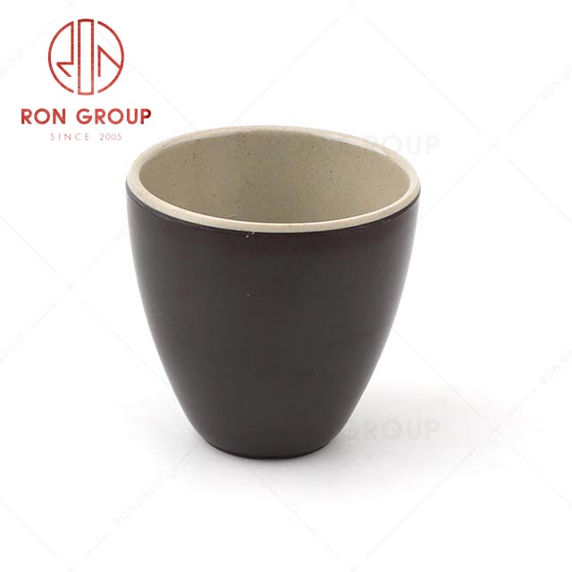 RN0011M02070  Wholesale Durable Terracotta Brown Series Melamine Cup