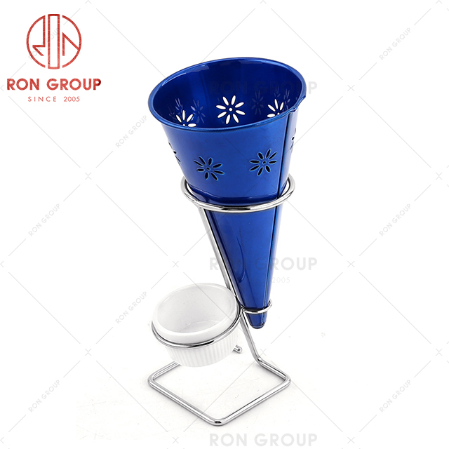 The manufacturer directly supplies conical shelf restaurant single conical bucket rack four-color conical bucket rack