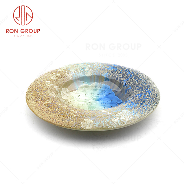 RN0660P00849  Hot Sale High Quality Exquisite Ceramic Straw Hat Plate