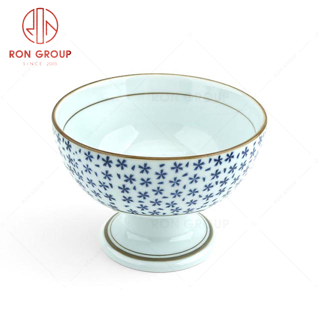 RNPS049FX Hot Selling High Quality Elegant Porcelain High Foot Bowl