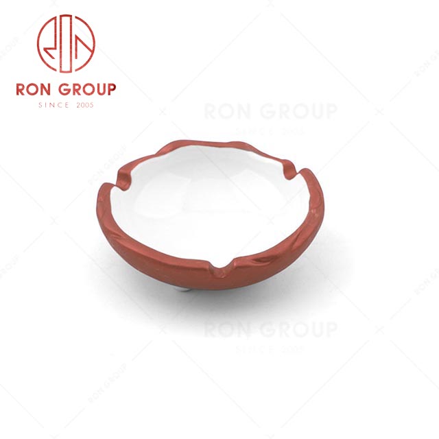 RN0660P00431 Wholesale Unique Design  Exquisite  Rose Gold  Ceramic Ashtray