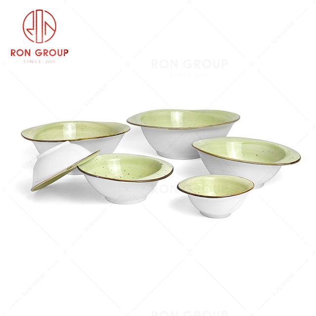 RonGroup New Color Chip Proof  Collection Apple Green - Odd  Bowl 