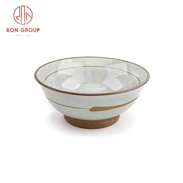  New arrived Japanese Korean style ceramic noddle bowl for restaurant Asian style dinnerware set