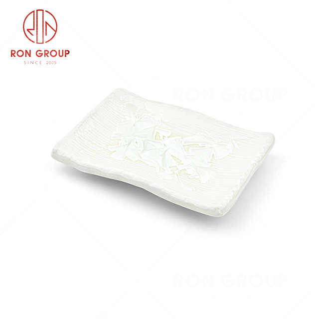 RN0660P00108  Wholesale Classic Simple and Practical Ceramic Rectangular Dish