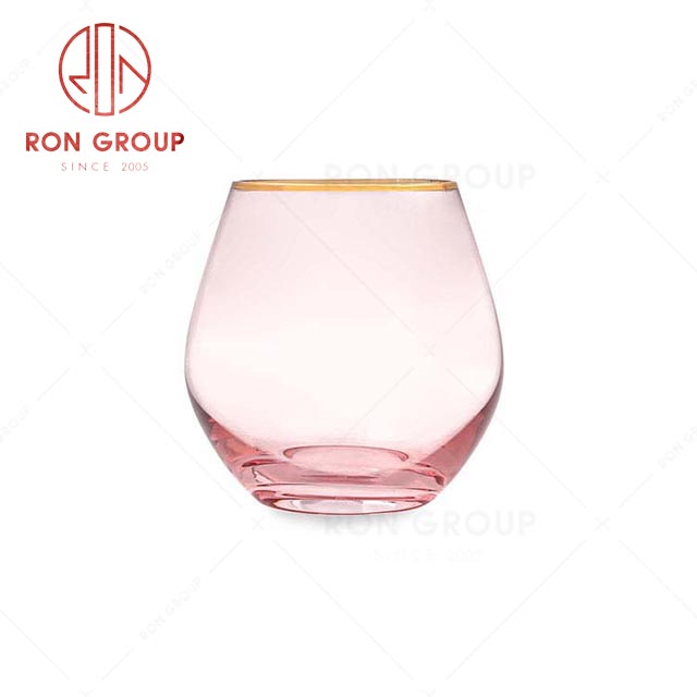 RN0048G00068 Hot Selling High Quality Gold Rim Wedding Liqueur Glass 