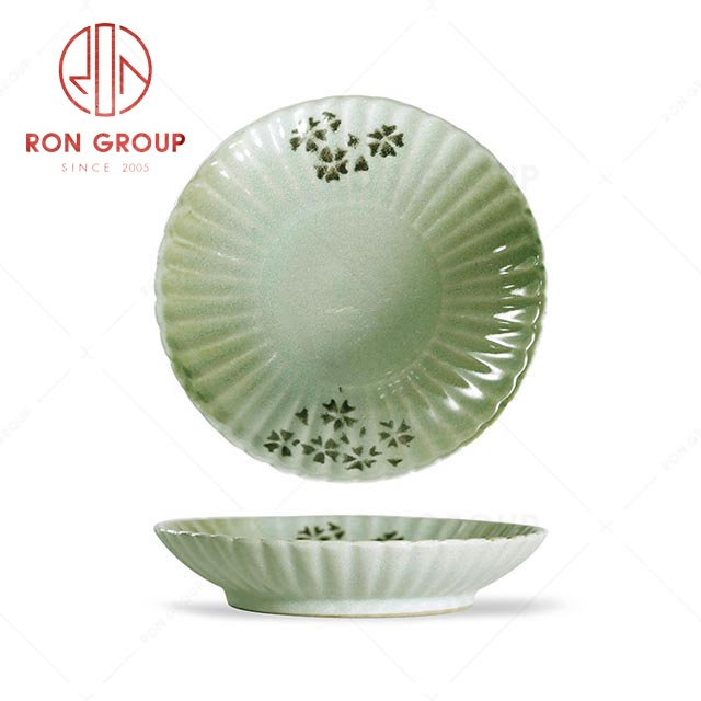 RN0039P02616  Hot Selling Unique Design Lotus Leaf Plate