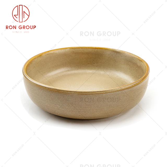 Wholesale hot sale ceramic straight flange soup plate hotel restaurant or home modern and luxury cheap price top quality dinnerware