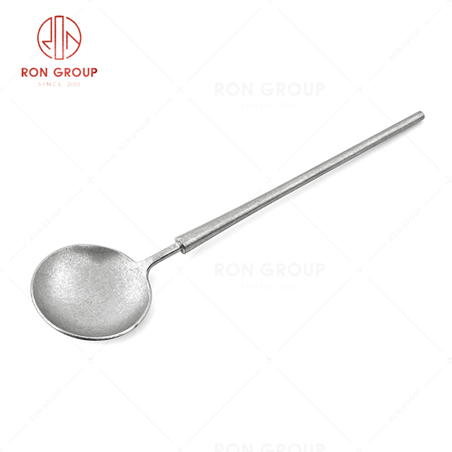 RN0050E01815 Hot Sale High Quality Exquisite Durable Silver Stainless Steel Soup Spoon