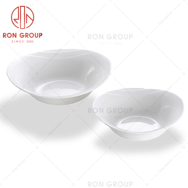 restaurant dinnerware appetizer salad dessert porcelain flat ceramic plate set