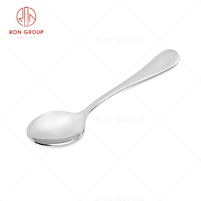 RN0050E01928 Hot Sale Exquisite and Practical Silver Stainless Steel Spoon