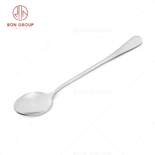 RN0050E01911 Wholesale High Quality Durable Silver Stainless Steel Ice Tea Spoon