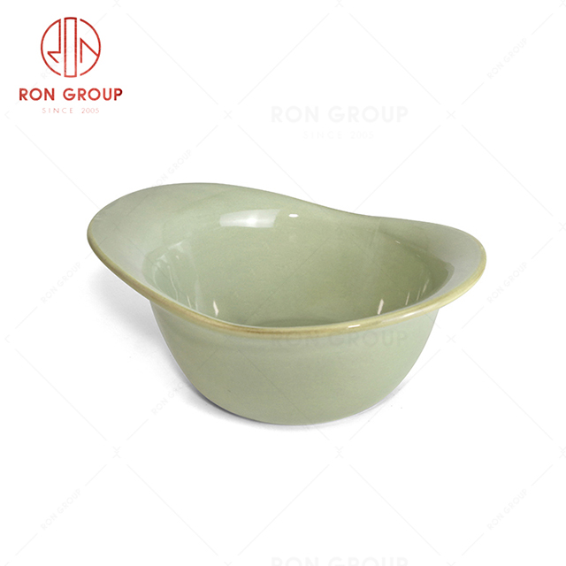 RonGroup New Color Morandi Chip Proof Porcelain  Collection - Ceramic Dinnerware Snack Bowl