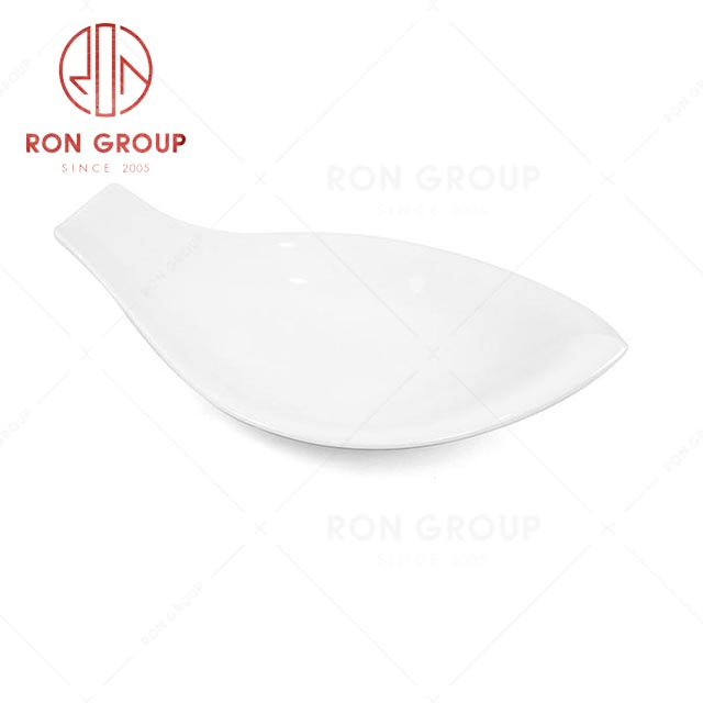 RN0037P06591-92-93 Hot Selling Unique Design Leaf Shape Curved Spoon