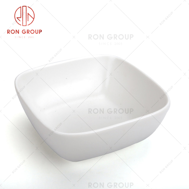 high quality restaurant hotel unbreakable square ceramic bowl