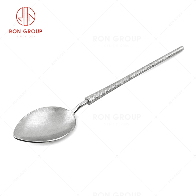 RN0050E01836 Wholesale Simple Design  Durable and Sturdy  Stainless Steel Dessert Spoon