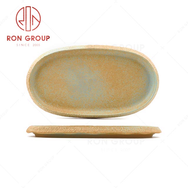 RN0020P00361-63 Wholesale Unique Design Antique Aqueous Egg-shape Plate