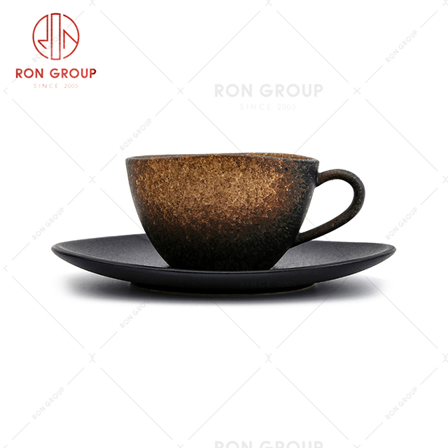 Bright design high-end hotel reception cup set restaurant coffee cup