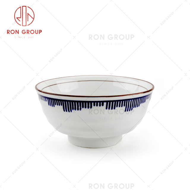 Chinese style design simple classic restaurant tableware hotel dinner bowl