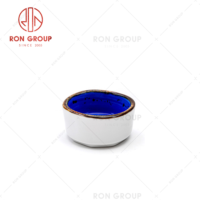 Customized Exquisite Reusable Restaurant Round Dinner smallceramic sauce cup