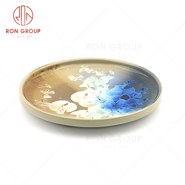 RN0660P00825-26 Hot Sale Unique Design  Exquisite Ceramic Round Flat Plate