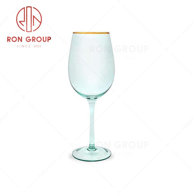 RN0048G00040 Hot Sale High Quality Gold Rim Wine Glass 