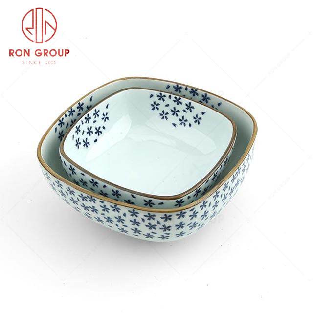 RNPS063FX-064 Hot Selling High Quality Elegant Porcelain Aquare Bowl