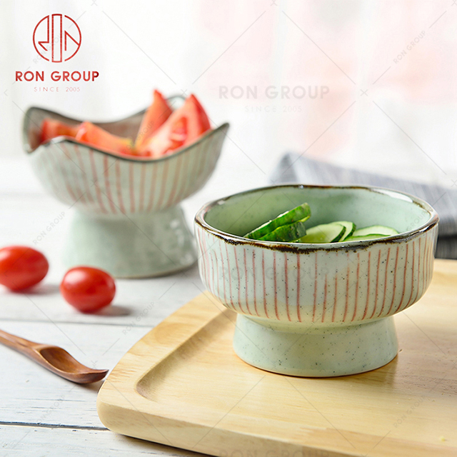 Japanese style Hefeng ceramic soup bowl creative Hotel household tableware