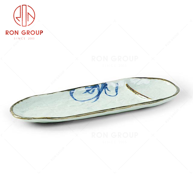 RNPCS127HL Wholesale High Quality Exquisite Ceramic Long Plate