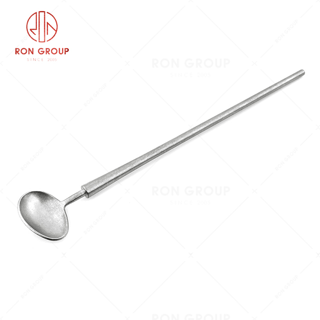 RN0050E01820 Hot Sale High Quality Exquisite Durable Silver Stainless Steel Ice Spoon