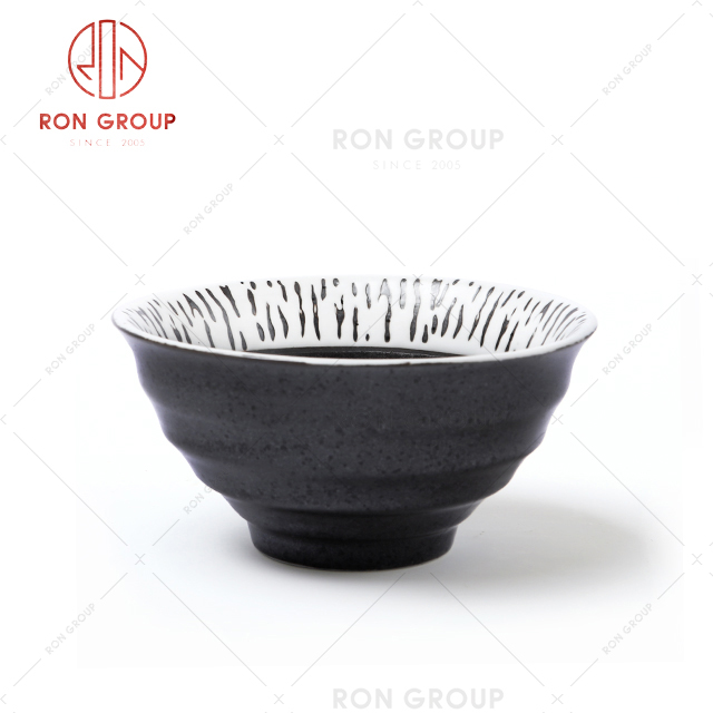 Large ceramic mixing bowls black ceramic bread mixing bowl for soup