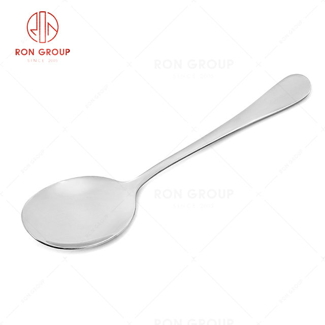 RN0050E01896 Wholesale High Quality Durable Silver Stainless Steel Sub-dish Spoon 