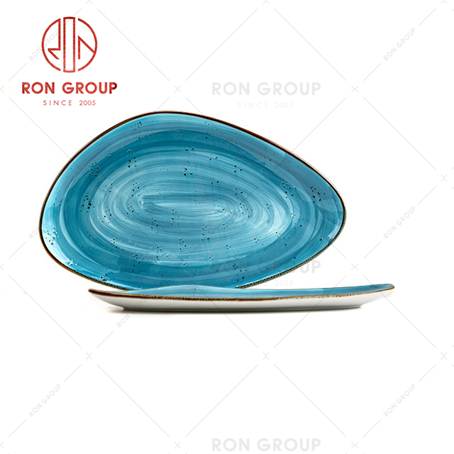 Elegance and luxury Restaurant wedding China Porcelain Dinnerware narrow plate