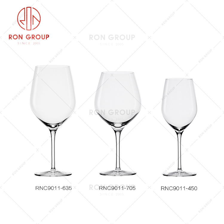 Thickened high quality elegant style restaurant drink ware hotel red wine glass cup