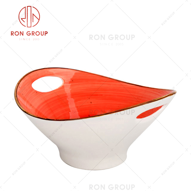 French Collection Hand-Color Red Plate 1047