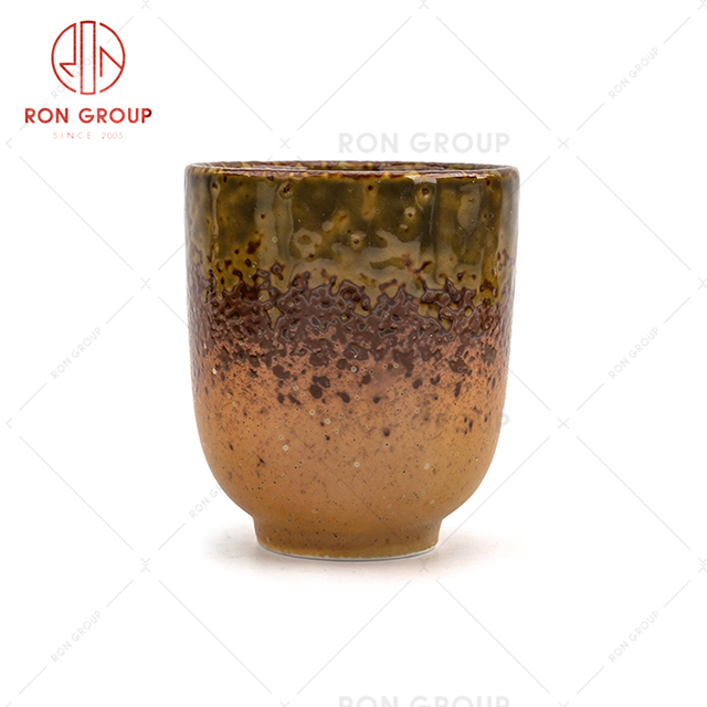 Brown lava series trendy design hotel cup featured restaurant tea coffee wine cup