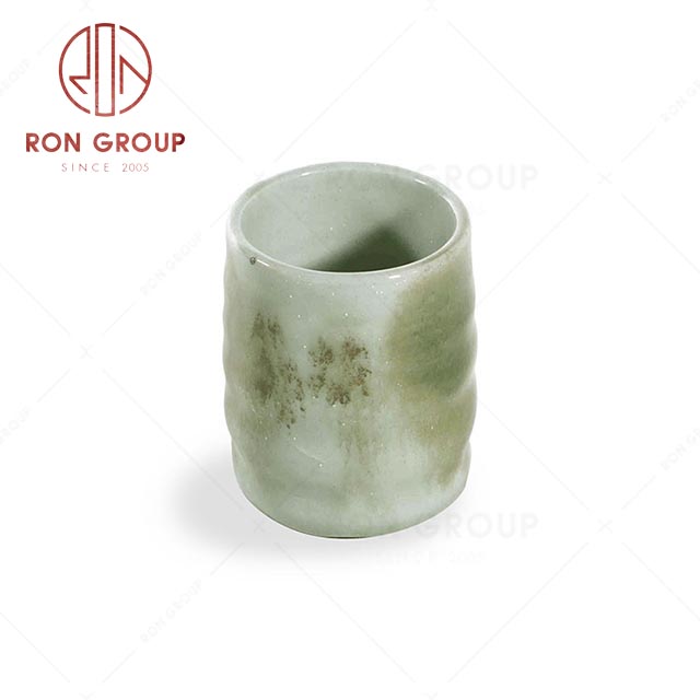 RN0039P02610 Wholesale Classic Japanese Style Sakura Green Porcelain Cup