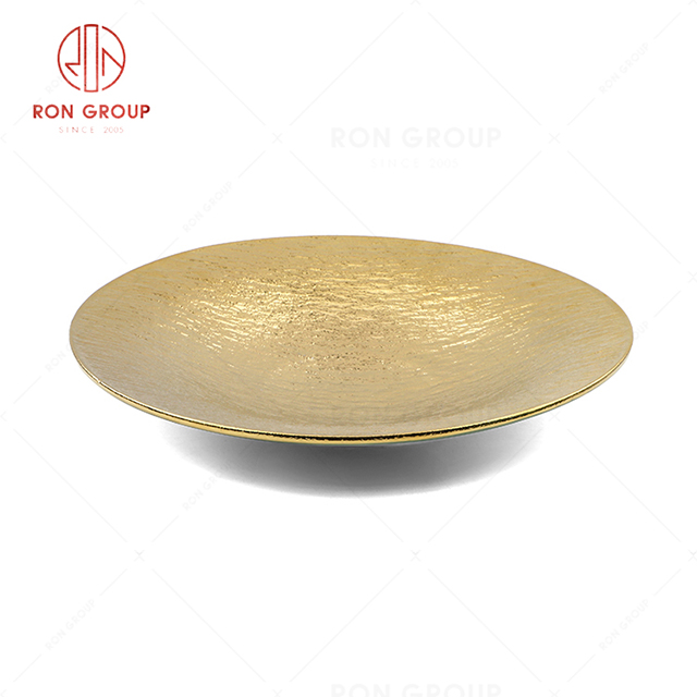 RN0660P00671 Hot Sale High Quality Exquisite Ceramic Stone Pattern Soup Plate