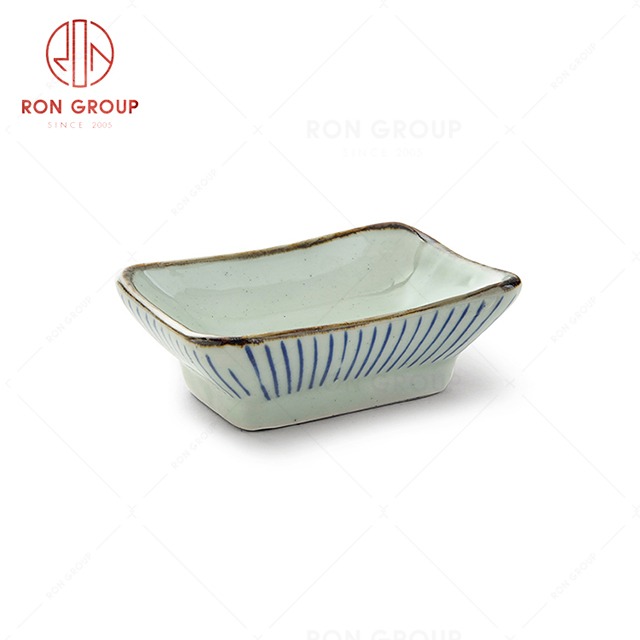 Wholesale supply quality restaurant ceramic tableware sauce dish