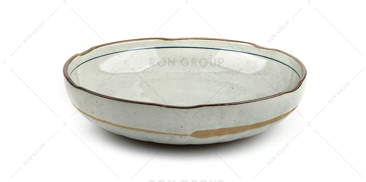 Brilliant Japanese Korean style ceramic bowl salad bowl for restaurant Asian style dinnerware set