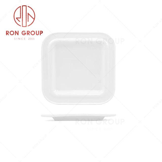 RN0037P06636-37-38 Wholesale Unique Design White Ceramic Square Plate