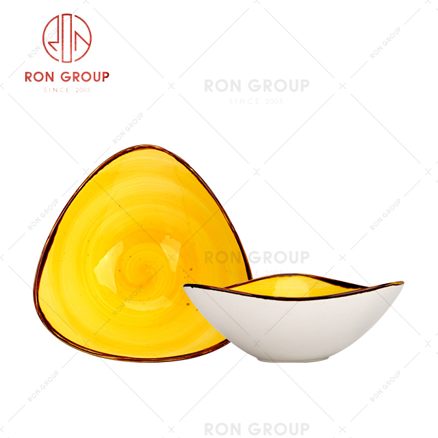 French Collection Hand-Color Yellow Plate 1031