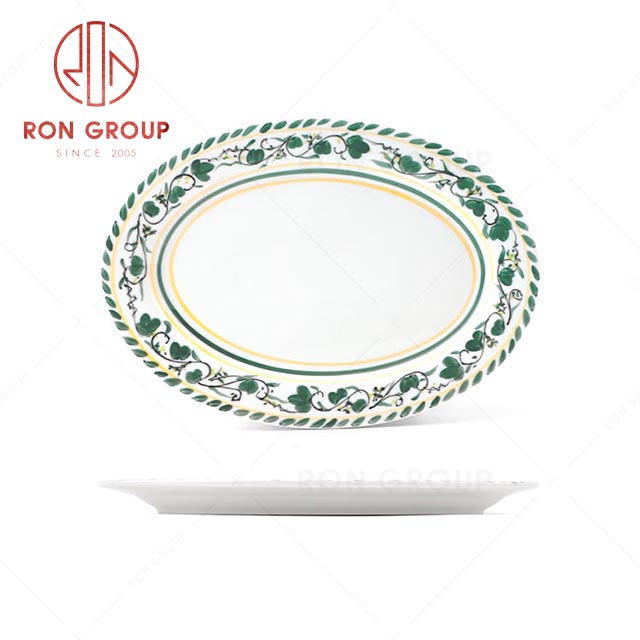 Hot Sale Premium Customized Hand-painted Restaurant Porcelain Plate