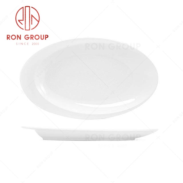 RN0037P06814-15-16 Hot Sale High Quality White Porcelain Fish Plate