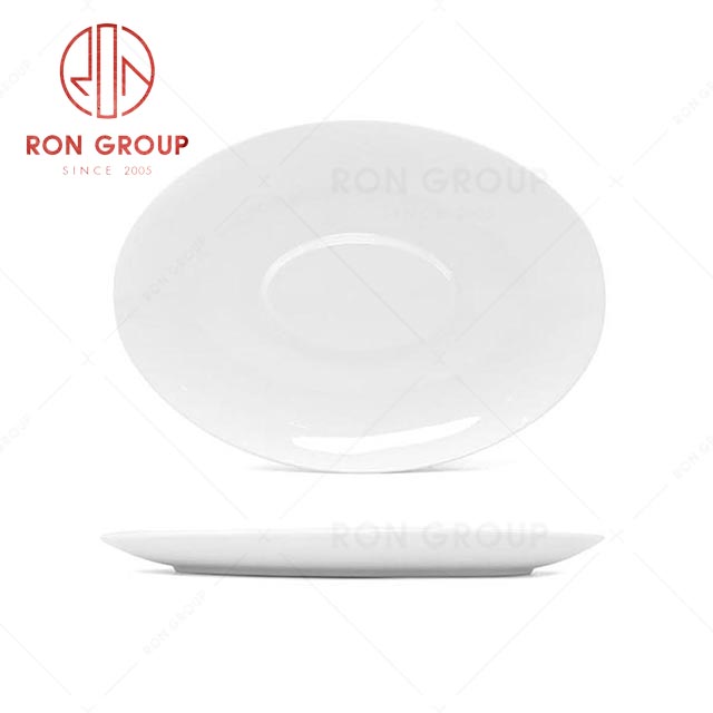 RN0037P06553-54-55 Hot Selling High Quality Exquisite White Porcelain Oval Plate